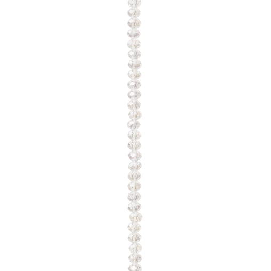 Crystal Faceted Rondelle Beads, 4mm by Bead Landing™